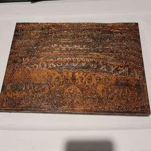 Exquisite Handcrafted Engraved Wooden Ouija Board - A Truly Rare Find!